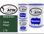 Preview: Mitsubishi, Olive Pearl, L79: 500ml Lackdose + 500ml Klarlack + 250ml Härter - Set, von ATW Autoteile West.